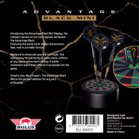 BULLS NL Advantage Mini Dartboard Display Dart Dock Dart Aufbewahrung Dartständer