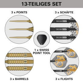 Target Steel Darts SWISS Point Bolide ENVY 02 90% Tungsten Steeltip Darts Steeldart 22 g
