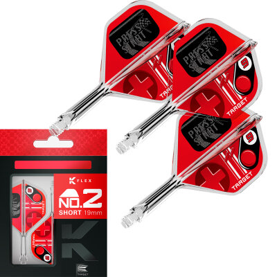 Target Dart K-Flex Press Start Flight- Schaftsystem patentierten Twist-System Standard Nr.2 S Kurz