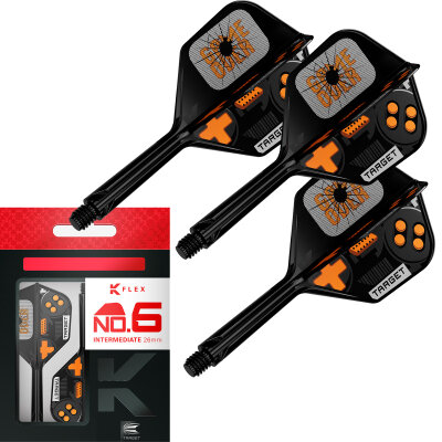 Target Dart K-Flex Game Over Flight- Schaftsystem patentierten Twist-System Standard Nr.6 IM Intermediate