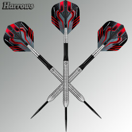 Harrows Steel Darts Damon Heta Natural The Heat 90% Tungsten Steeltip Dart Steeldart 23 g / Leicht bespielt