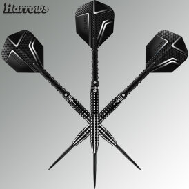 "Verpackung beschädigt" - Harrows Steel Darts Black Knight 90% Tungsten Steeltip Dart Steeldart 23 g