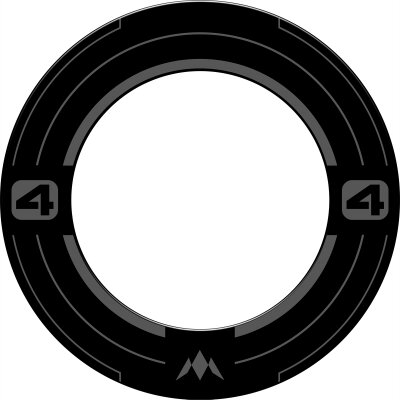 "B-Ware" - Mission Dart Samurai 4 Surround Graphite Edition Dartboard Surround / Dart Catchring