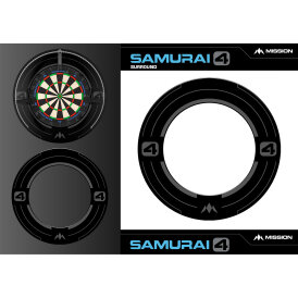 "B-Ware" - Mission Dart Samurai 4 Surround Graphite Edition Dartboard Surround / Dart Catchring
