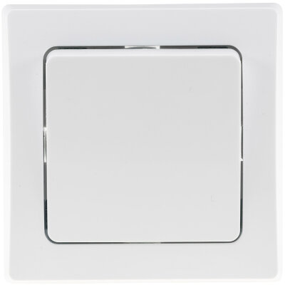 DELPHI Wechsel-Schalter, UP, 250V~/ 10A, inkl. Rahmen, Schraubanschluss, weiß