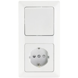 MILOS Set Steckdose + Schalter + Rahmen 250V~/ 16A,...