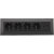 4-fach Steckdosenblock, USB-A+C, schwarz 250V~/ 16A, Aufbaumontage, USB 3,1A, PD