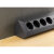 4-fach Steckdosenblock, USB-A+C, schwarz 250V~/ 16A, Aufbaumontage, USB 3,1A, PD