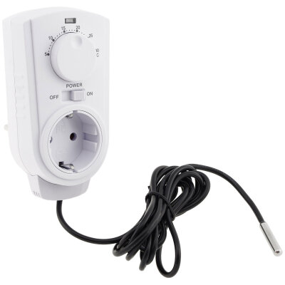 Steckdosen-Thermostat "ST-50" ana EXT 5-30°C, 230V, 2m Kabel + Außensensor