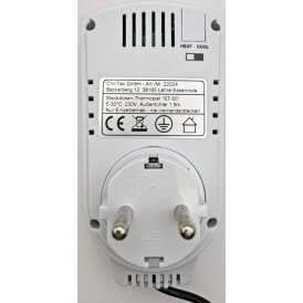 Steckdosen-Thermostat "ST-50" ana EXT 5-30°C, 230V, 2m Kabel + Außensensor