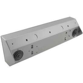 5-fach Steckdosenblock, silber 250V~/ 16A, Aufbaumontage