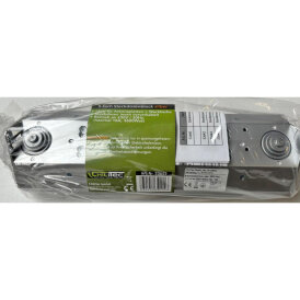 5-fach Steckdosenblock, silber 250V~/ 16A, Aufbaumontage