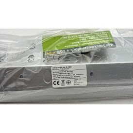 4-fach Steckdosenblock + 2x USB, silber 250V~/ 16A, Aufbaumontage, USB 3,1A