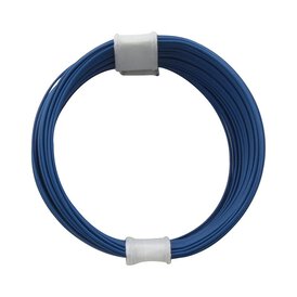 Kupferschalt Litze blau - extra dünn 0,04 mm 10m Ring