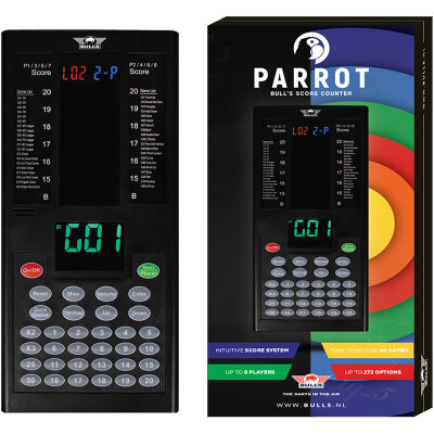 BULL´S NL Dart Parrot Score Counter Electronik Scoreboard Touchpad Punktezähler / Verpackung beschädigt