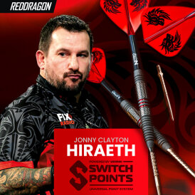 Red Dragon Steel Darts Switch Point Jonny Clayton Hiraeth 90% Tungsten Steeltip Dart Steeldart