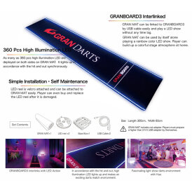 "Verpackung beschädigt" - Gran Darts GranBoard LED Darts Mat Dartmatte Dartteppich
