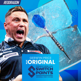 Red Dragon Steel Darts Switch Point Gerwyn Price Original PVD Blue 90% Steeltip Dart Steeldart