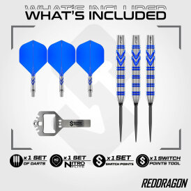 Red Dragon Steel Darts Switch Point Gerwyn Price Original PVD Blue 90% Steeltip Dart Steeldart