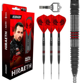 Red Dragon Steel Darts Switch Point Jonny Clayton Hiraeth 90% Tungsten Steeltip Dart Steeldart 22 g