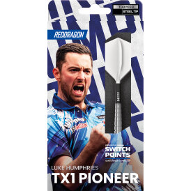 Red Dragon Steel Darts Switch Points Luke Humphries Cool Hand TX1 Pioneer 90% Tungsten Steeltip Dart Steeldart