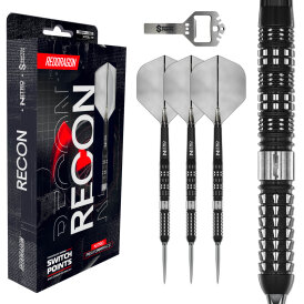 Red Dragon Steel Darts Switch Point Recon Parallel Barrel 90% Tungsten Steeltip Dart Steeldart