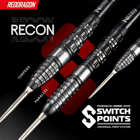 Red Dragon Steel Darts Switch Point Recon Torpedo Barrel 90% Tungsten Steeltip Dart Steeldart 25 g