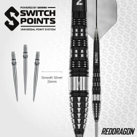 Red Dragon Steel Darts Switch Point Recon Torpedo Barrel 90% Tungsten Steeltip Dart Steeldart 25 g