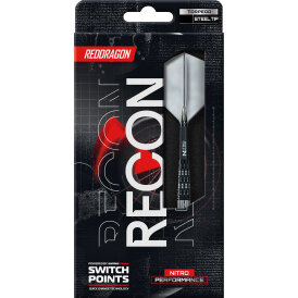 Red Dragon Steel Darts Switch Point Recon Torpedo Barrel 90% Tungsten Steeltip Dart Steeldart 25 g