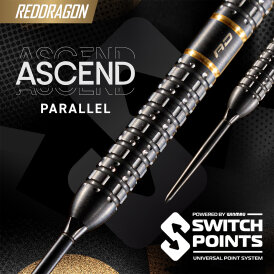 Red Dragon Steel Darts Switch Point Ascend Parallel Barrel 90% Tungsten Steeltip Dart Steeldart