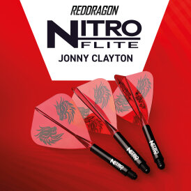 Red Dragon Nitro Flite Jonny Clayton Kite Flight- Schaftsystem S Short