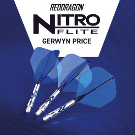 Red Dragon Nitro Flite Aluminium Gerwyn Price Flight- Schaftsystem IM Intermediate