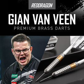 Red Dragon Steel Darts Gian van Veen The Giant SE Brass Steeltip Dart Steeldart 21 g