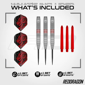 Red Dragon Steel Darts Jonny Clayton Brass Steeltip Dart Steeldart 21 g