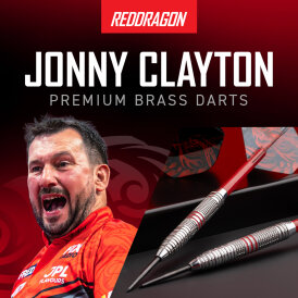 Red Dragon Steel Darts Jonny Clayton Brass Steeltip Dart Steeldart 21 g