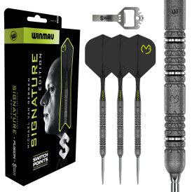 Winmau Steel Darts Switch Point MvG Michael van Gerwen Signature Edition Dart 90% Tungsten Steeltip Dart Steeldart