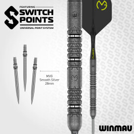Winmau Steel Darts Switch Point MvG Michael van Gerwen Signature Edition Dart 90% Tungsten Steeltip Dart Steeldart
