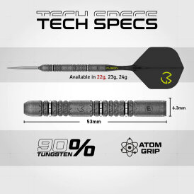Winmau Steel Darts Switch Point MvG Michael van Gerwen Signature Edition Dart 90% Tungsten Steeltip Dart Steeldart