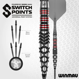 Winmau Steel Darts Switch Point Fornax Torpedo 90% Tungsten Steeltip Dart Steeldart