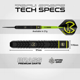 Winmau Steel Darts MvG Michael van Gerwen Brass Dart Steeltip Dart Steeldart 21 g