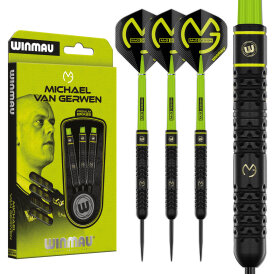 Winmau Steel Darts MvG Michael van Gerwen Signature Brass Dart Steeltip Dart Steeldart 21 g