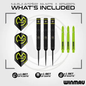 Winmau Steel Darts MvG Michael van Gerwen Signature Brass Dart Steeltip Dart Steeldart 21 g