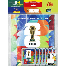 Panini - Offizielle FIFA World Cup 2026™ Fussball-Weltmeisterschaft 2026 Sticker Sammelalbum Starter Set XL - Softcover + 6 Tüten + 1 DFB
