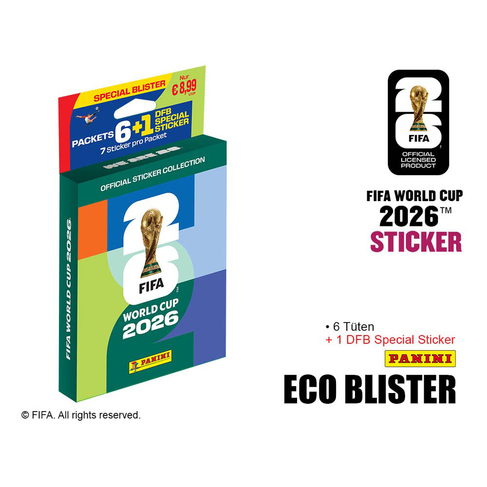 Fussball Weltmeisterschaft 2026 Sticker Panini Sammelalbum