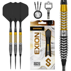 Winmau Steel Darts Switch Point Exion Torpedo 90% Tungsten Steeltip Dart Steeldart 23 g