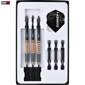 *leicht bespielt* - one80 Steel Dart Lourence Ilagan The Gunner 4 VHD Schwarz/Rosegold 90% Tungsten Steeltip Dart Steeldart 22 g
