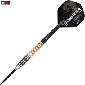 *leicht bespielt* - one80 Steel Dart Lourence Ilagan The Gunner 4 VHD Schwarz/Rosegold 90% Tungsten Steeltip Dart Steeldart 22 g