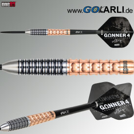 *leicht bespielt* - one80 Steel Dart Lourence Ilagan The Gunner 4 VHD Schwarz/Rosegold 90% Tungsten Steeltip Dart Steeldart 22 g