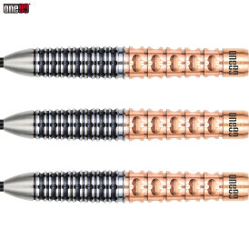 *leicht bespielt* - one80 Steel Dart Lourence Ilagan The Gunner 4 VHD Schwarz/Rosegold 90% Tungsten Steeltip Dart Steeldart 22 g