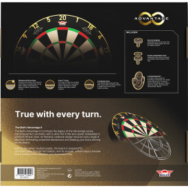 *Verpackung beschädigt* - BULLS NL Advantage 8 Professional Dartboard Bristle Dart Board Dartboard Dartscheibe